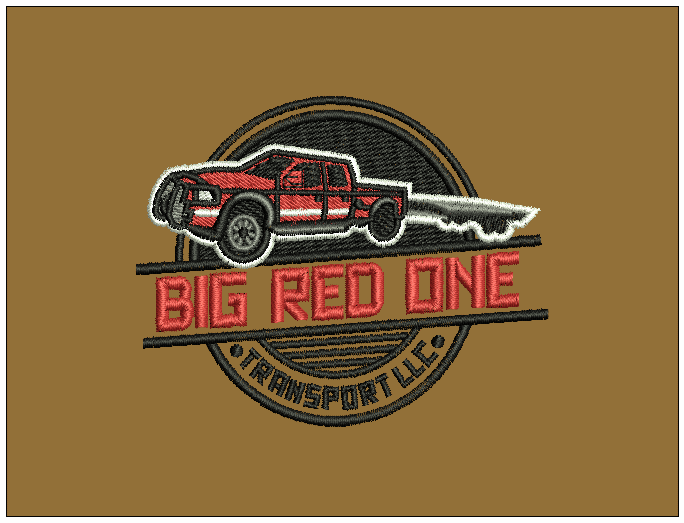OR-4437 Big Red Logo ED2 Sew